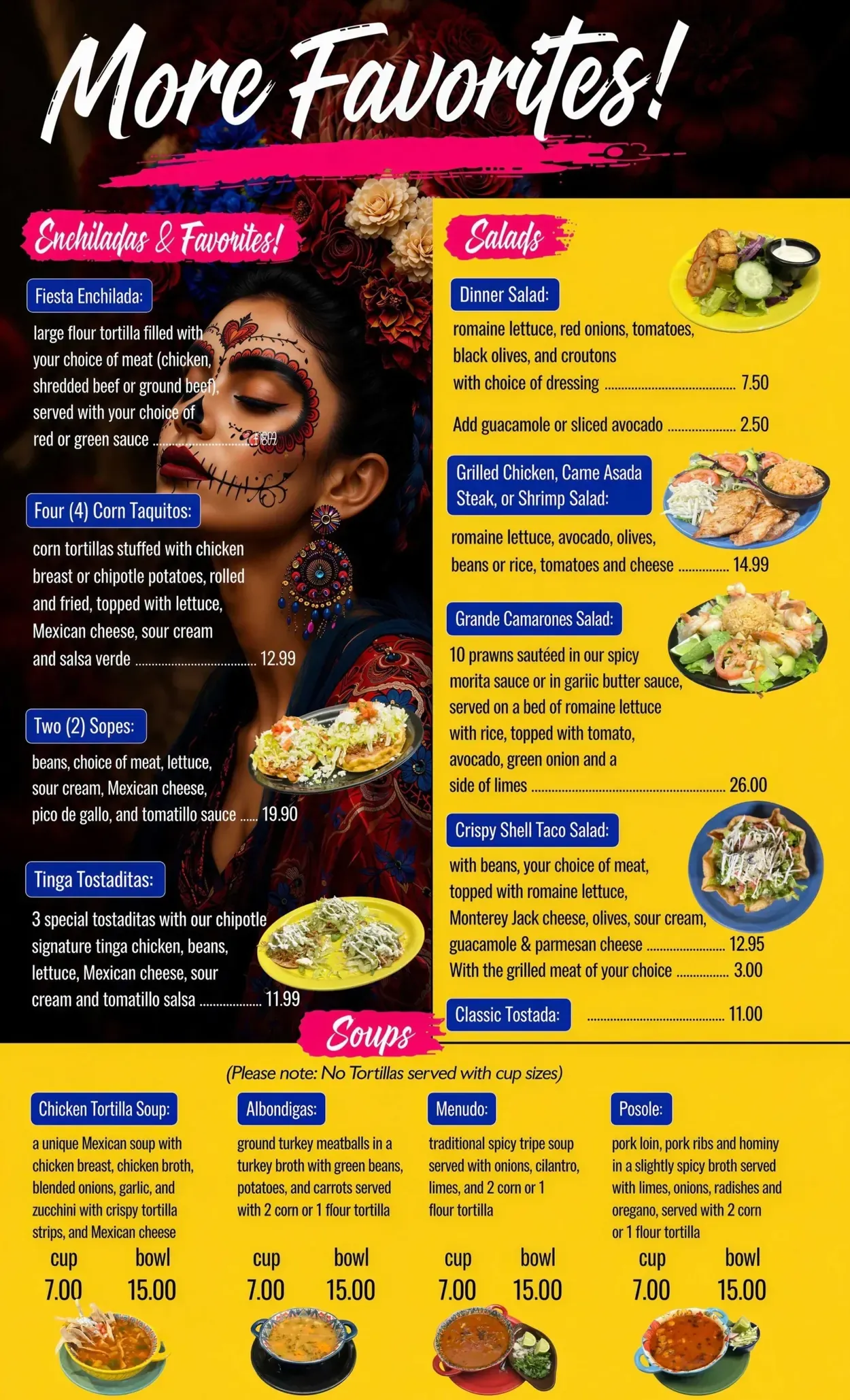 More Favorites menu page
