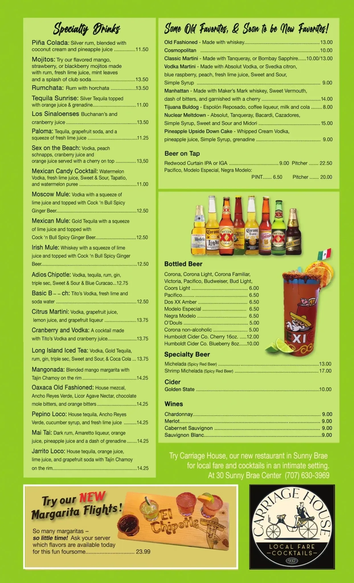 Specialty Drinks